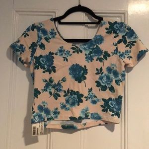 American Apparel Floral Crop top